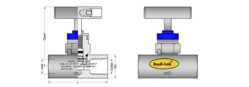 Pipe Gauge 90° Syphon Main View